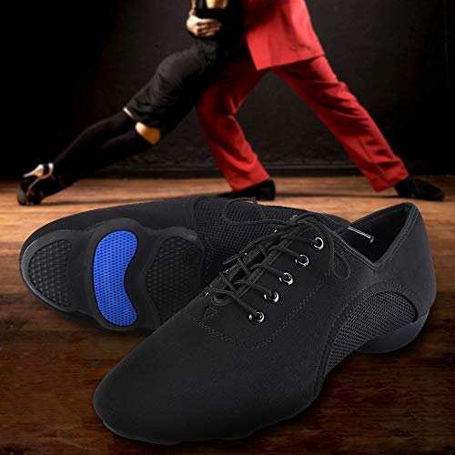 Tbest Zapatos Baile Latino Hombre Mujer,Zapatillas de Baile Latino Danza Suaves y Cómodos Zapatos Latinos de Salón Zapatos de Baile Modernos al Aire Libre para Salsa Latina Tango(41)