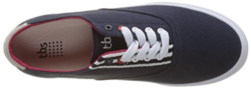 TBS POLSHOO, Zapatos de Cordones Oxford Mujer, Azul Marino, 36 EU