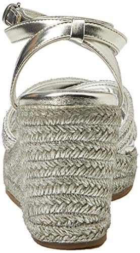 Ted Baker Laelia, Sandalias con cuña Tipo Alpargatas Mujer, Plata, 38 EU