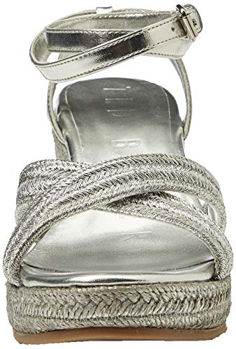 Ted Baker Laelia, Sandalias con cuña Tipo Alpargatas Mujer, Plata, 38 EU