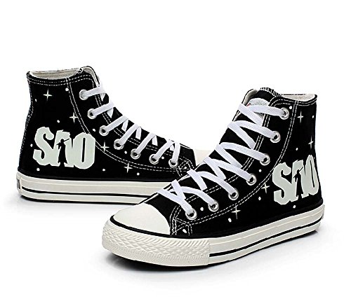 Telacos SAO Sword Art Online Cosplay Zapatos de lona Zapatillas Luminosas