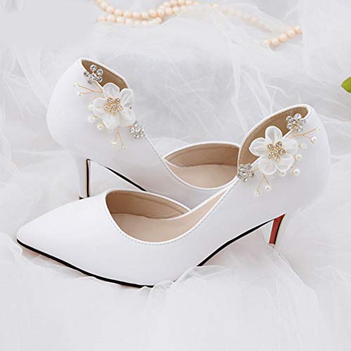 TENDYCOCO 1 par de zapatos de la boda de la hebilla del zapato de la hebilla de la novia de la novia rhinestone zapato clip de zapatos decoración accesorios