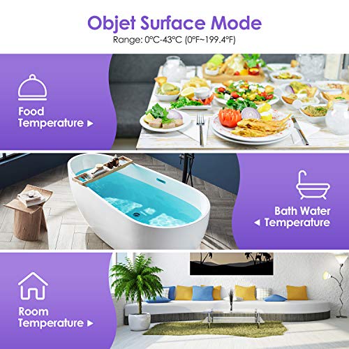 Termometro Infrarrojos JOYSKY Termometro Digital Infrarrojo sin Contacto con Pantalla LCD y Alarma de Fiebre Termómetro Laser médico para Bebé Adulto Temperatura Corporal y de Objeto