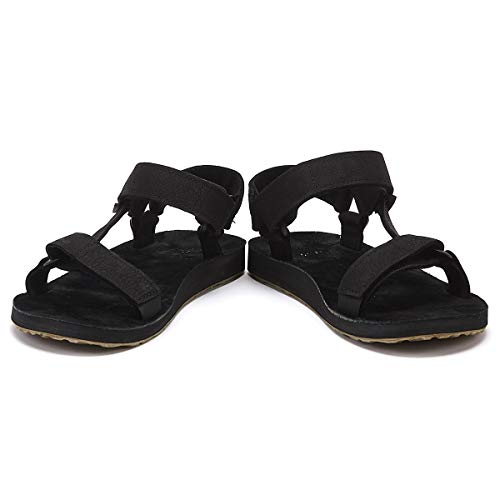 Teva Original Universal-Leather, Sandalias de Punta Descubierta Hombre, Negro (Black Blk), 43 EU