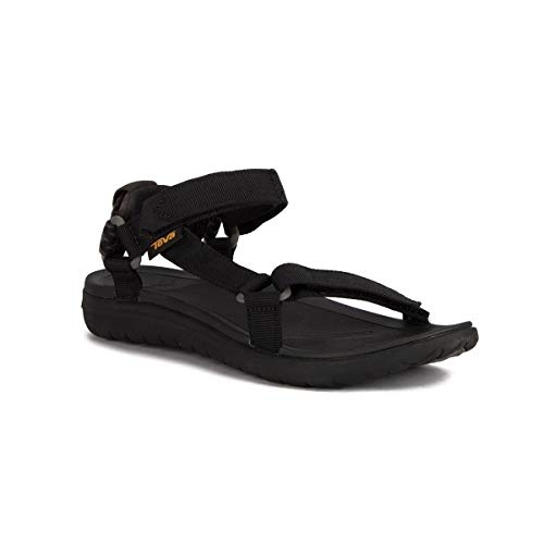 Teva W Sanborn Universal, Sandalias de Punta Descubierta Niñas, Negro Black Blk, 36 EU