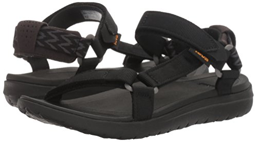 Teva W Sanborn Universal, Sandalias de Punta Descubierta Niñas, Negro Black Blk, 36 EU