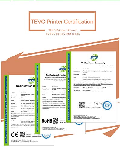 TEVO Tornado Impresora 3D, Impresora DIY Impresora 3D con extrusora para PLA, ABS, TPU, cobre, madera y filamentos flexibles, 300 x 300 x 400 mm de oro y negro