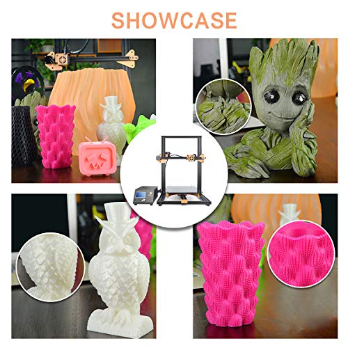 TEVO Tornado Impresora 3D, Impresora DIY Impresora 3D con extrusora para PLA, ABS, TPU, cobre, madera y filamentos flexibles, 300 x 300 x 400 mm de oro y negro