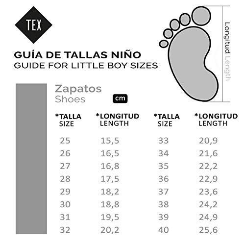 TEX - Zapatillas De Lona Unisex, Rojo, 24 EU