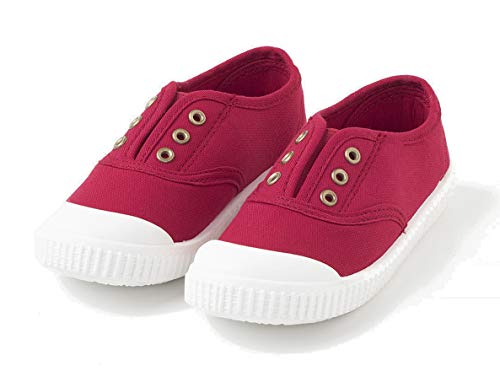 TEX - Zapatillas De Lona Unisex, Rojo, 24 EU