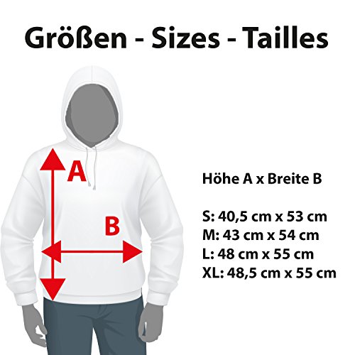 Texlab Nerd Emoji Sudadera con Capucha, Mujer, Negro, Medium