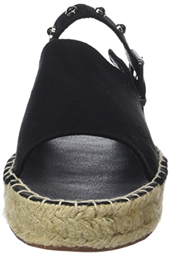 THE DIVINE FACTORY Bruna, Alpargata Mujer, Negro (Noir), 40 EU
