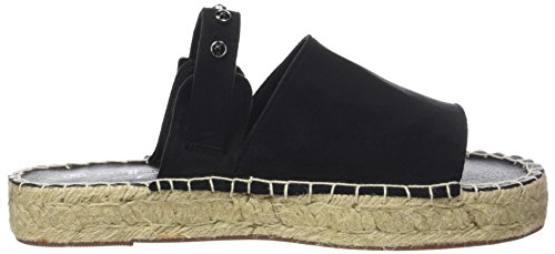 THE DIVINE FACTORY Bruna, Alpargata Mujer, Negro (Noir), 40 EU