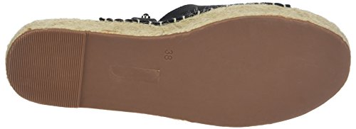 THE DIVINE FACTORY Bruna, Alpargata Mujer, Negro (Noir), 40 EU