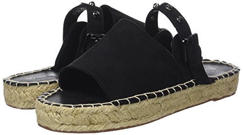 THE DIVINE FACTORY Bruna, Alpargata Mujer, Negro (Noir), 40 EU