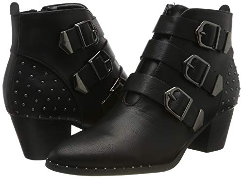 THE DIVINE FACTORY Corélie, Botines Mujer, Negro (Noir 001), 40 EU