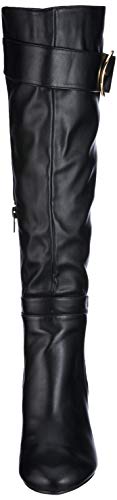 THE DIVINE FACTORY Hedia, Botas Slouch Mujer, Negro (Noir 001), 38 EU