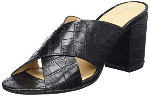 THE DIVINE FACTORY Lucie, Mules Mujer, Negro (CR O Co Negro 010), 37 EU