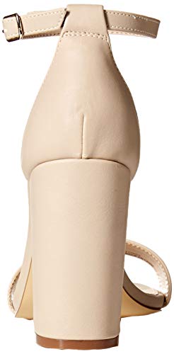 The Drop Rebecca Sandalia de tacón alto con tiras Mujer, Beige, 36 EU