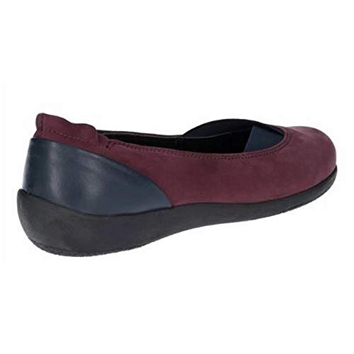 The Flexx - Bailarinas Deportivas de Piel Camp Fires para Chica Mujer (38 EU) (Bordo/Negro)