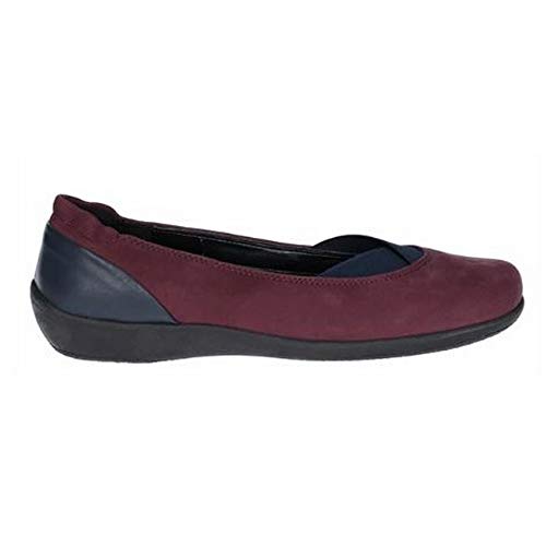 The Flexx - Bailarinas Deportivas de Piel Camp Fires para Chica Mujer (38 EU) (Bordo/Negro)