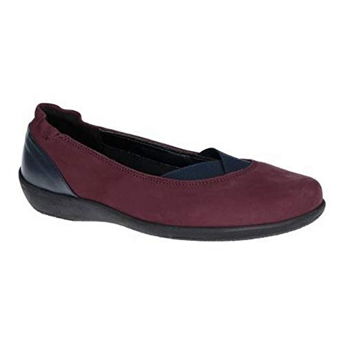 The Flexx - Bailarinas Deportivas de Piel Camp Fires para Chica Mujer (38 EU) (Bordo/Negro)
