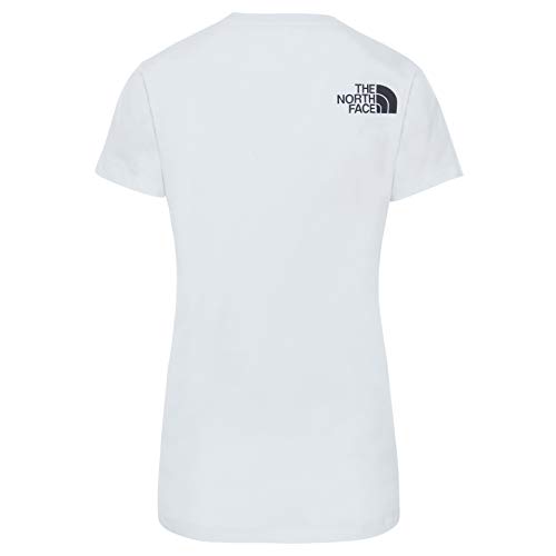 The North Face Camiseta de Manga Corta Half Dome para Mujer, Blanco, M