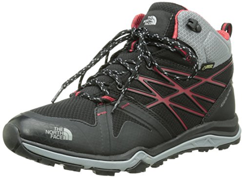 The North Face M Hedgehog Fastpack Lite Mid GTX, Botas de Senderismo Hombre, Negro/Rojo, 40