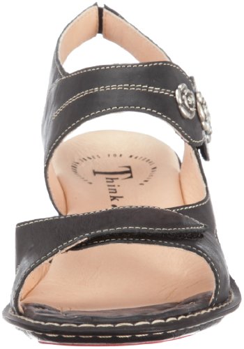 Think Soso 8-88514 - Sandalias de Cuero para Mujer, Color Negro, Talla 42
