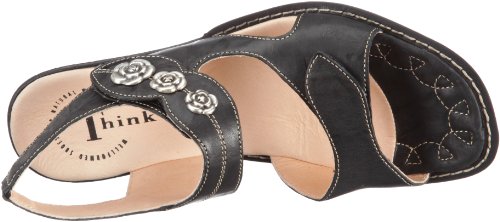 Think Soso 8-88514 - Sandalias de Cuero para Mujer, Color Negro, Talla 42