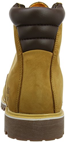 Timberland 6 Inch Basic Alburn Waterproof, Botas Chukka Hombre, Amarillo Wheat Nubuck, 44 EU