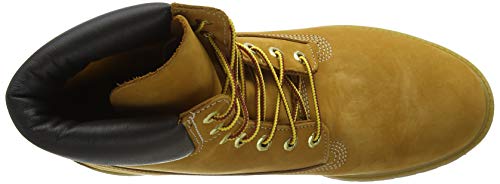 Timberland 6-Inch Premium Boot, Botas para Hombre, Amarillo (Wheat Nubuck), 45 EU