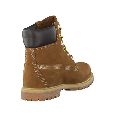 Timberland 6 Inch Premium Waterproof, Botas Chukka Mujer, Marrón Rust Nubuck, 36 EU
