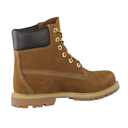 Timberland 6 Inch Premium Waterproof, Botas Chukka Mujer, Marrón Rust Nubuck, 36 EU