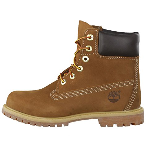 Timberland 6 Inch Premium Waterproof, Botas Chukka Mujer, Marrón Rust Nubuck, 36 EU