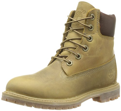 Timberland 6In Premium Boot W, Botas tacón Mujer, Amarillo (Wheat Burnished), 41.5