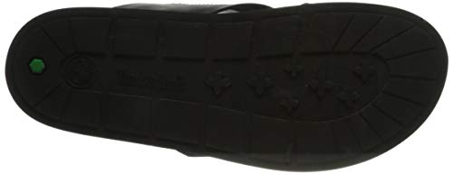 Timberland Amalfi Vibes Cross Slide, Sandalias Hombre, Negro Black Leather, 40 EU