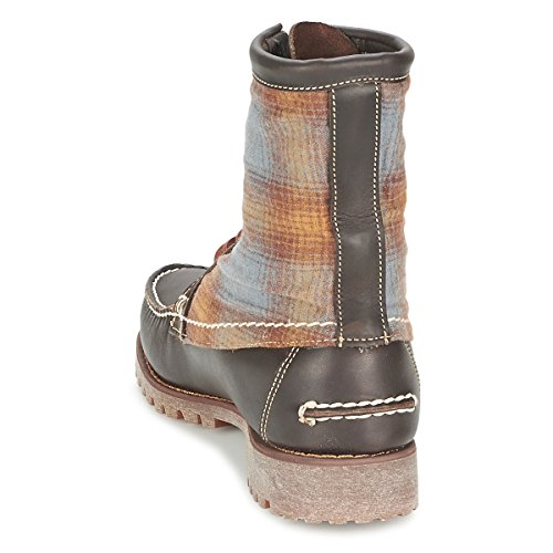 Timberland Authentics 8 In Rugged Handsewn F/l Boot Botines/Low Boots Hombres Marrón/Fieltro - 43 - Botas De Caña Baja Shoes