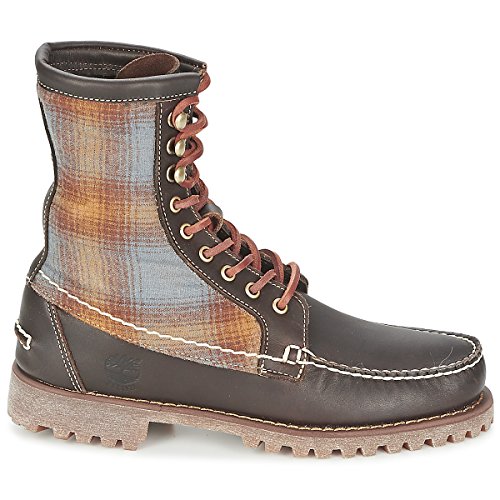 Timberland Authentics 8 In Rugged Handsewn F/l Boot Botines/Low Boots Hombres Marrón/Fieltro - 43 - Botas De Caña Baja Shoes