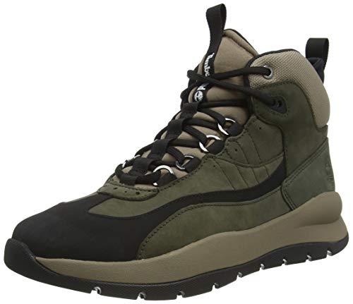 Timberland Boroughs Project Waterproof Mid, Botas Chukka Hombre, Verde Dark Green Nubuck, 44 EU