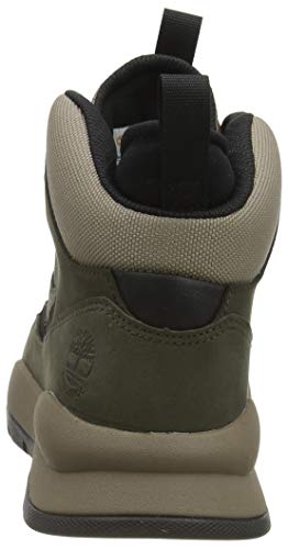 Timberland Boroughs Project Waterproof Mid, Botas Chukka Hombre, Verde Dark Green Nubuck, 44 EU