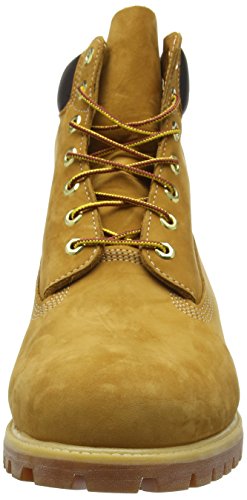 Timberland - Botas prémium resistentes al agua de 15 cm para mujer, Marrón (Jaune Wheat Nubuck), 44 EU