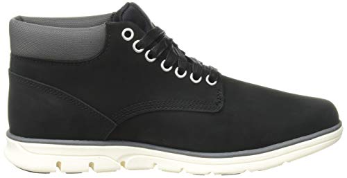 Timberland Bradstreet Leather Sensorflex, Botas Chukka Hombre, Negro Black Nubuck, 41.5 EU