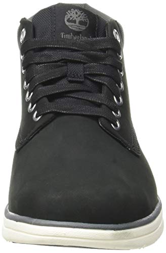 Timberland Bradstreet Leather Sensorflex, Botas Chukka Hombre, Negro Black Nubuck, 41.5 EU