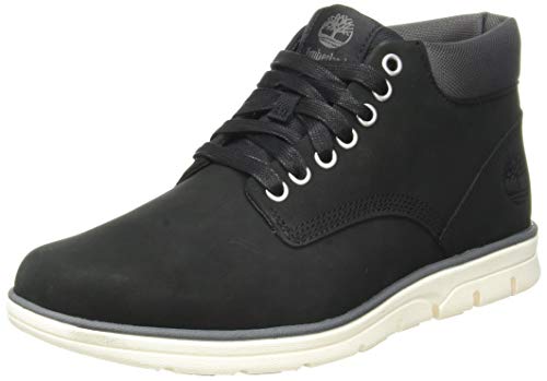 Timberland Bradstreet Leather Sensorflex, Botas Chukka Hombre, Negro Black Nubuck, 41.5 EU