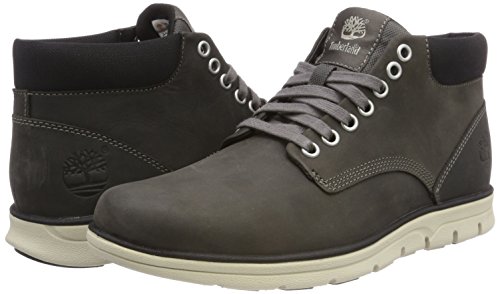 Timberland Bradstreet Leather Sensorflex, Botas Chukka para Hombre, Gris Dark Grey Full Grain, 42 EU