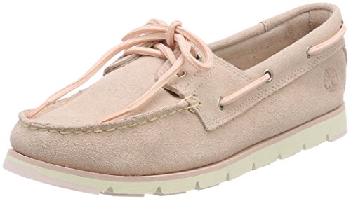 Timberland Camden Falls, Náuticos Mujer, Rosa Light Pink Suede, 37 EU