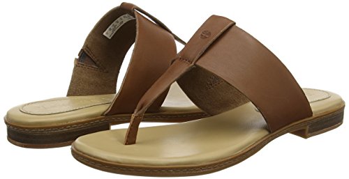 Timberland Cherrybrook Thong, Chanclas de Dedo Mujer, Marrón MD Brown Full Grain, 38.5 EU