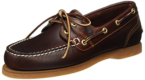 Timberland Classic 2-Eye, Náuticos Mujer, Marrón Rootbeer Full Grain, 41 EU