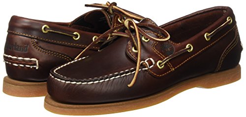 Timberland Classic 2-Eye, Náuticos Mujer, Marrón Rootbeer Full Grain, 41 EU